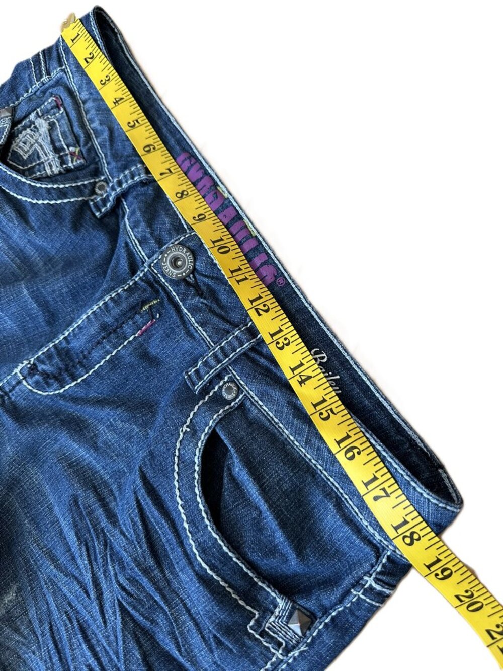 Hydraulic Bailey Slim Bootcut Jeans Women's Size 16W Y2K - Picture 10 of 12